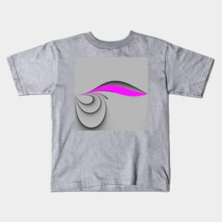 Grey and Pink Kids T-Shirt